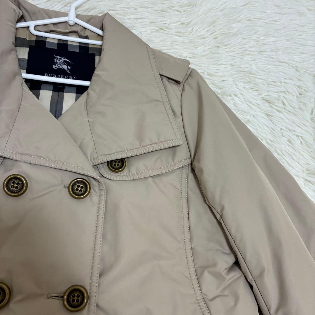 BURBERRY LONDON　トレンチコート　メガチェック　ポリエステル　40