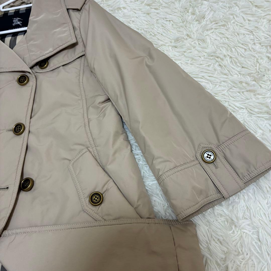 BURBERRY LONDON　トレンチコート　メガチェック　ポリエステル　40