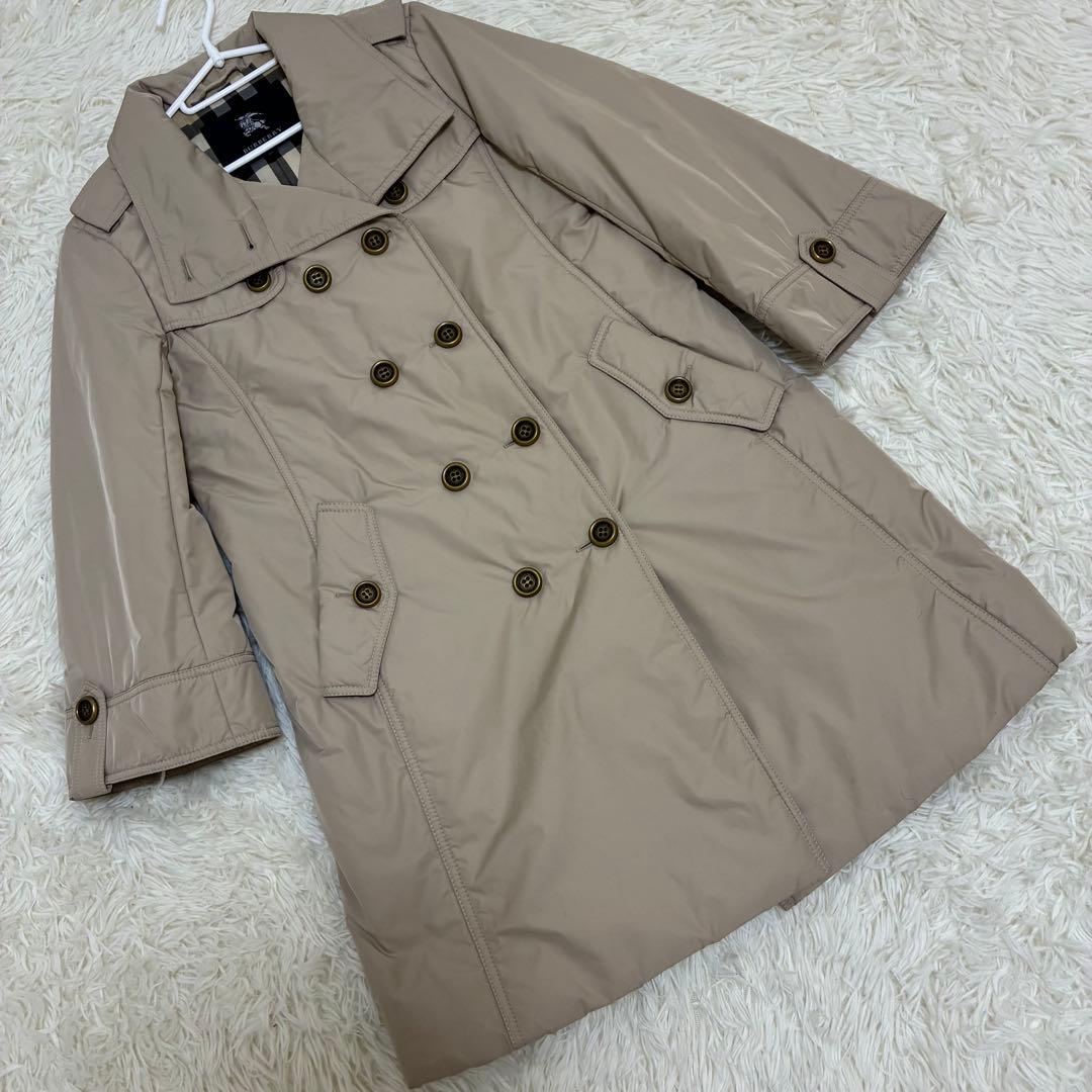 BURBERRY LONDON　トレンチコート　メガチェック　ポリエステル　40