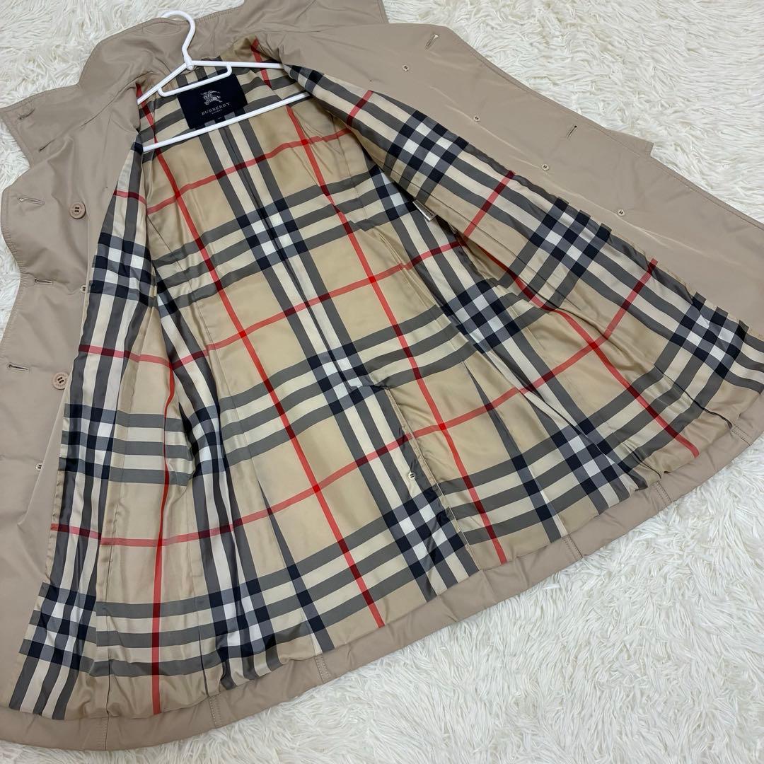 BURBERRY LONDON　トレンチコート　メガチェック　ポリエステル　40