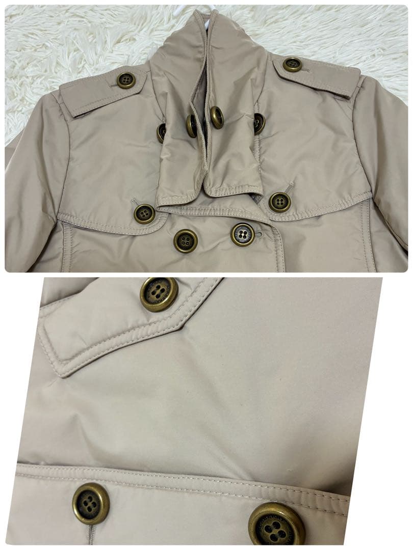 BURBERRY LONDON　トレンチコート　メガチェック　ポリエステル　40