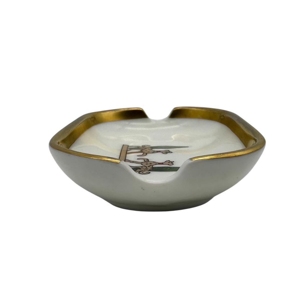 Cartier 小物入れ トレイ 陶器製 アッシュトレイ ドッグモチーフ