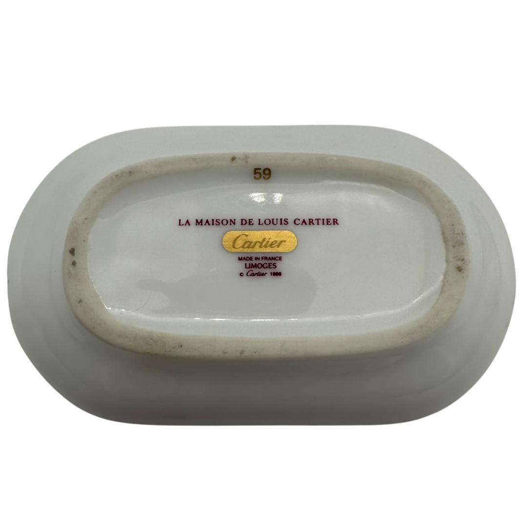 Cartier 小物入れ トレイ 陶器製 アッシュトレイ ドッグモチーフ