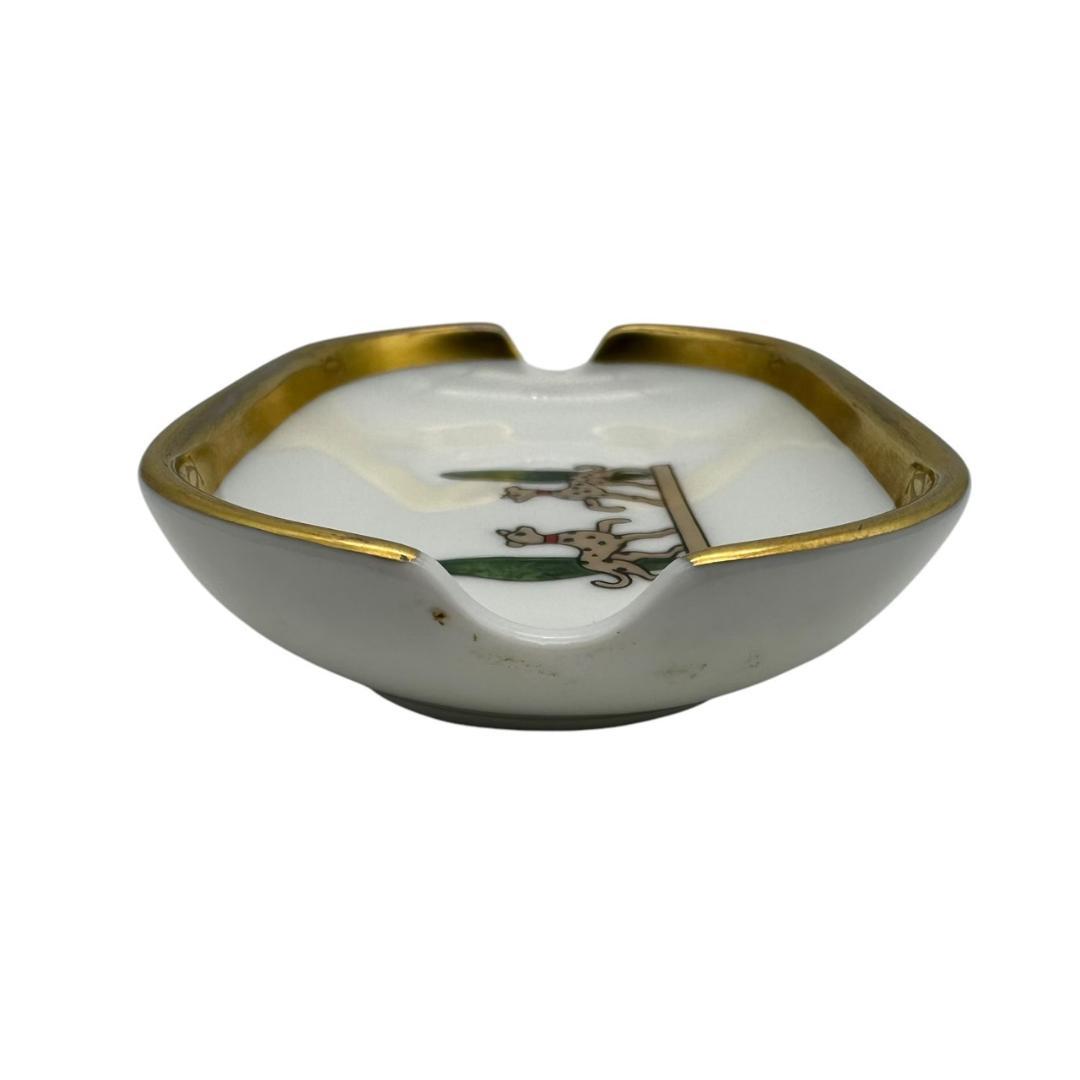 Cartier 小物入れ トレイ 陶器製 アッシュトレイ ドッグモチーフ