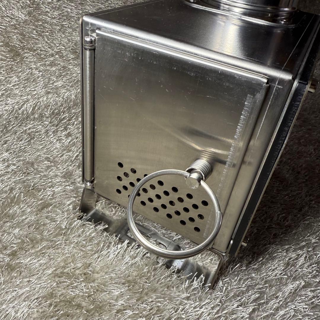 【新品未使用】ステンレス ミニ薪ストーブ 収納バッグ付き