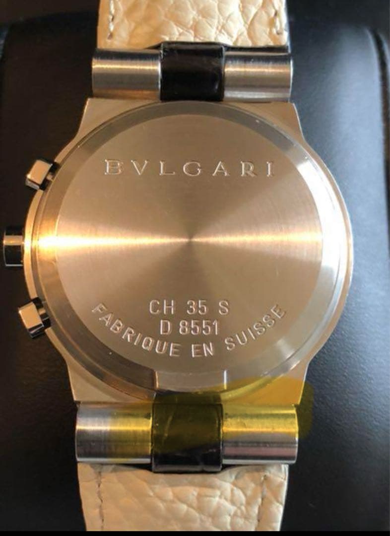 ブルガリ　腕時計　クロコダイル本革　ラバーベルト付