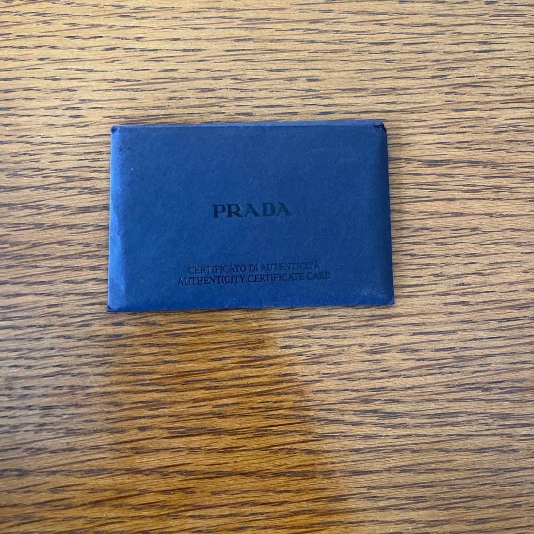 PRADA ダークブラウン レザー ショルダーバッグ