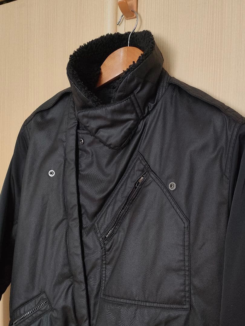 極美品 ユニクロ KM ミリタリー フライトジャケット ブルゾン Lサイズ 黒