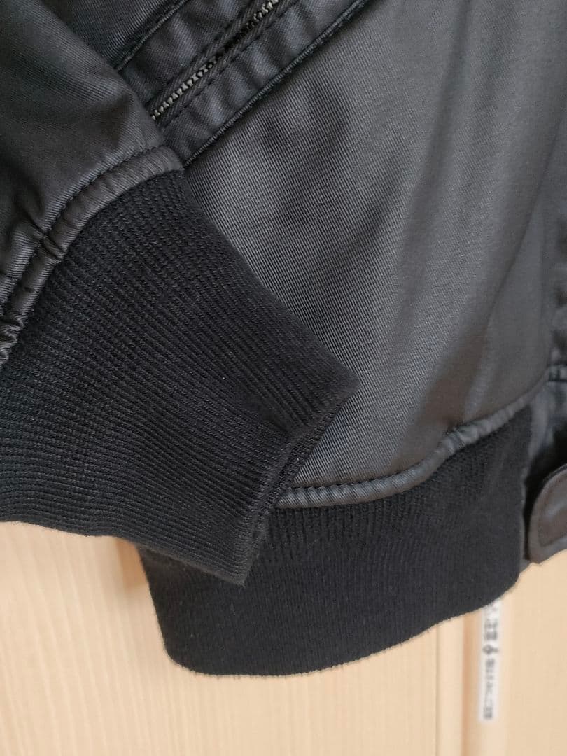 極美品 ユニクロ KM ミリタリー フライトジャケット ブルゾン Lサイズ 黒