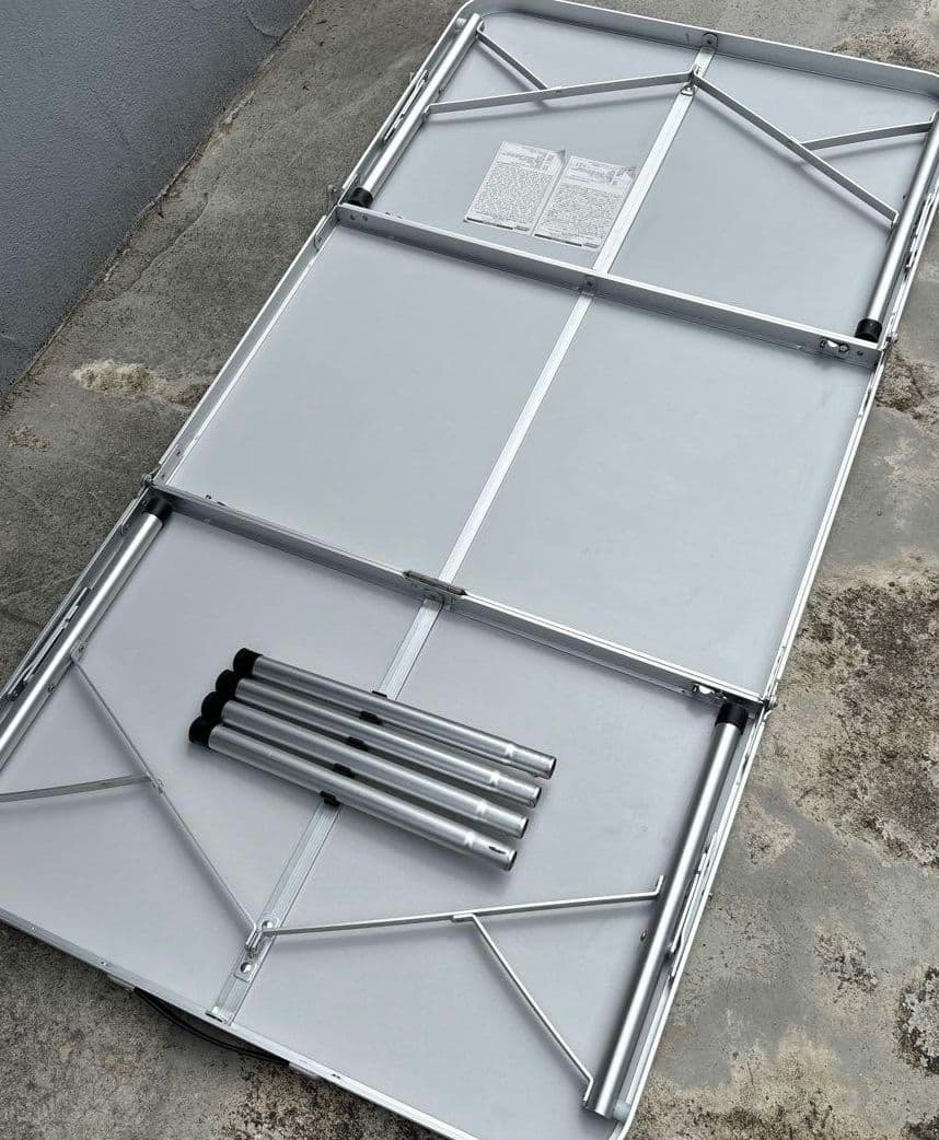 Coleman ナチュラルモザイクリビングテーブル 140cm 3つ折り収納