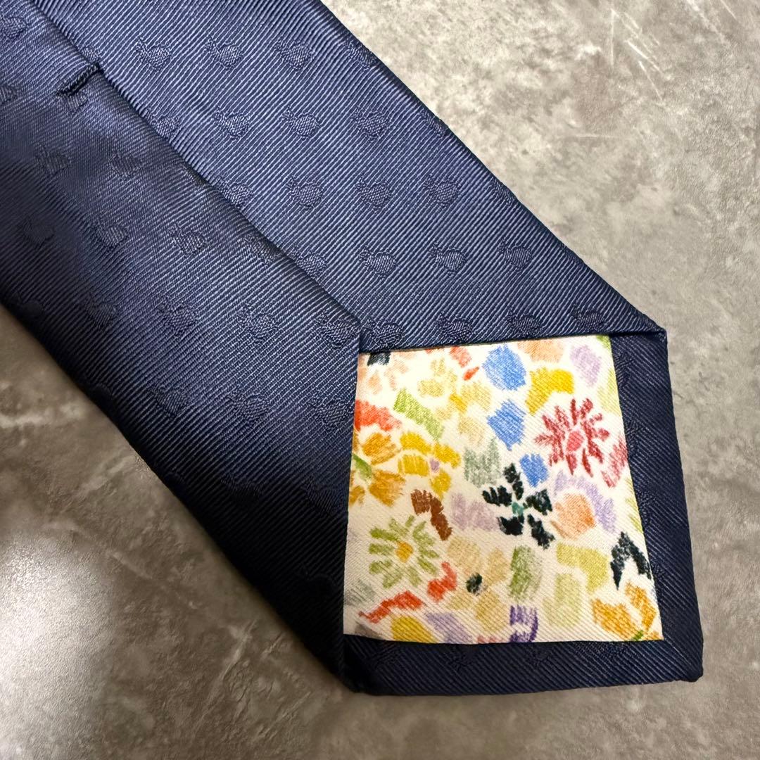 【✨美品✨】Paul Smith ポールスミス ネクタイ ロゴ うさぎ ネイビー