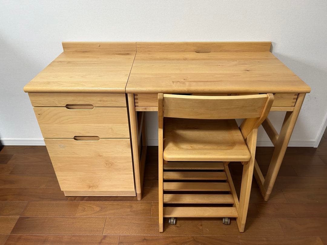 【コタロン　即日発送　纏め割引有り】木製デスクセット2セット　直接引取り