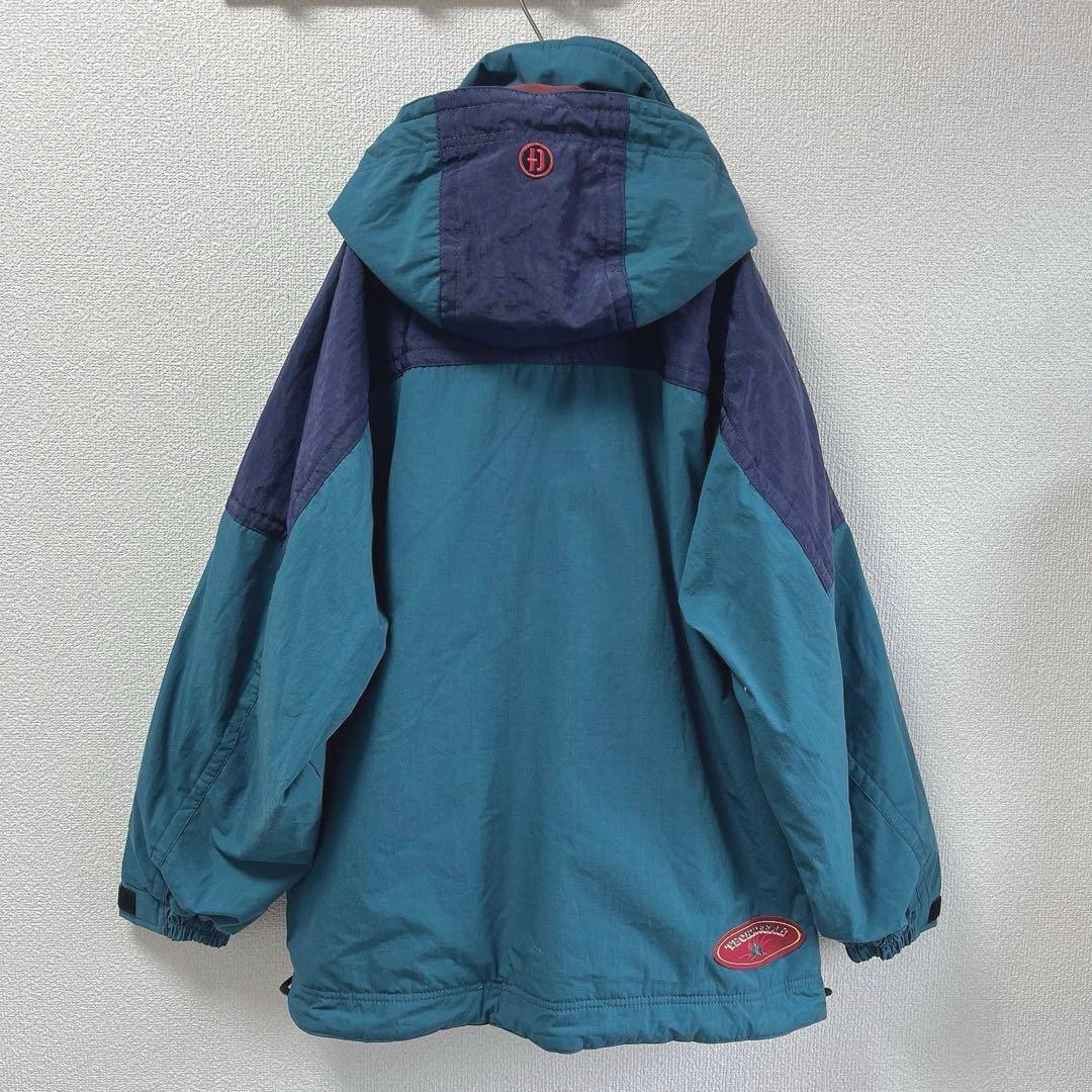 ☆90’sレア☆ デサント スキーウェア テック系 上下セット ブルー M