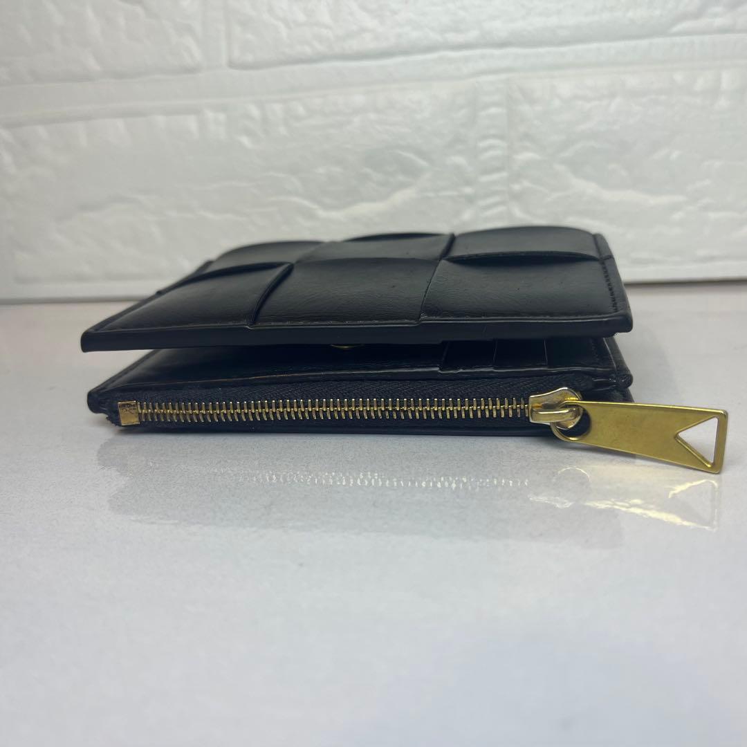 BOTTEGA VENETA カセット 二つ折り 財布 美品 ボッテガ ブラック