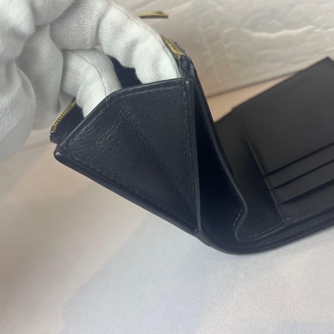 BOTTEGA VENETA カセット 二つ折り 財布 美品 ボッテガ ブラック