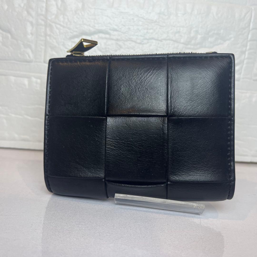 BOTTEGA VENETA カセット 二つ折り 財布 美品 ボッテガ ブラック