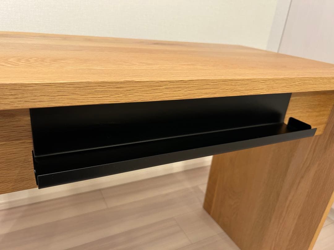 無印良品 無垢材デスク オーク材 MUJI 机 コの字型 ライティングデスク
