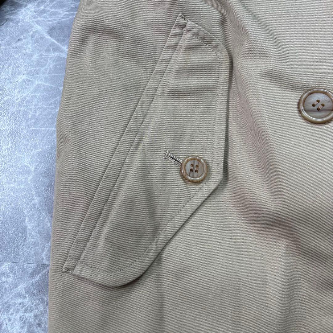 美品　バーバリー　トレンチコート　ベルト　カーキ　ノバチェック L