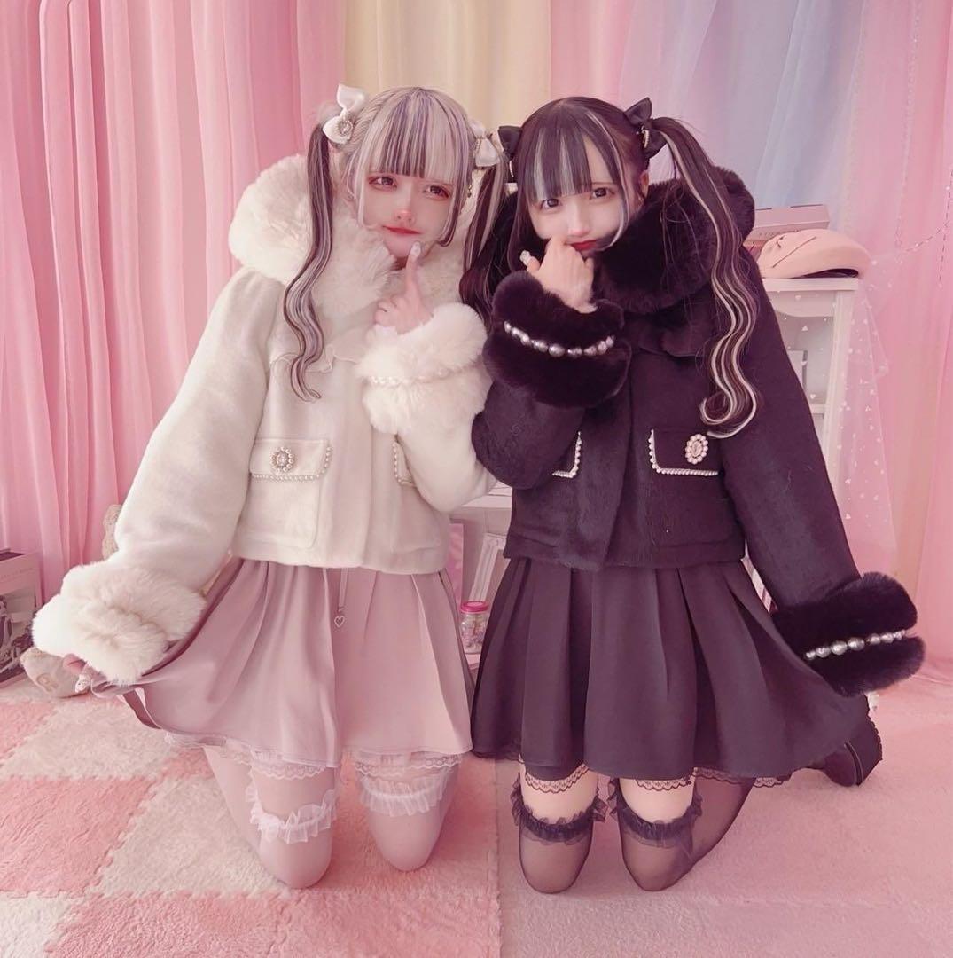 MARS ポケットパール付きショートコート　ピンク