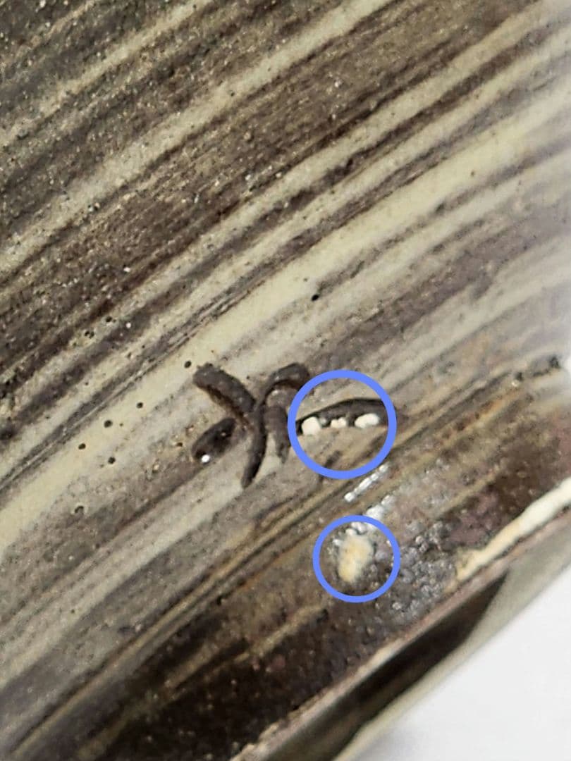 人間国宝 金城次郎 口径 13.5cm 高さ 6cm 壷屋焼 魚文茶碗 陶歴