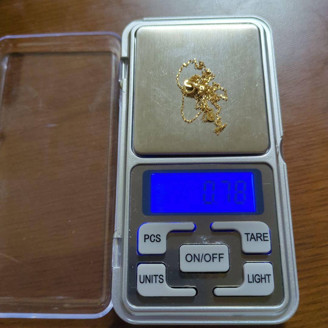 K18YGチェーンネックレス45cm