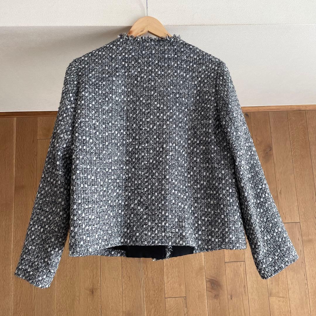 ANAYIアナイ　グレートーンツイードポケット ジャケット