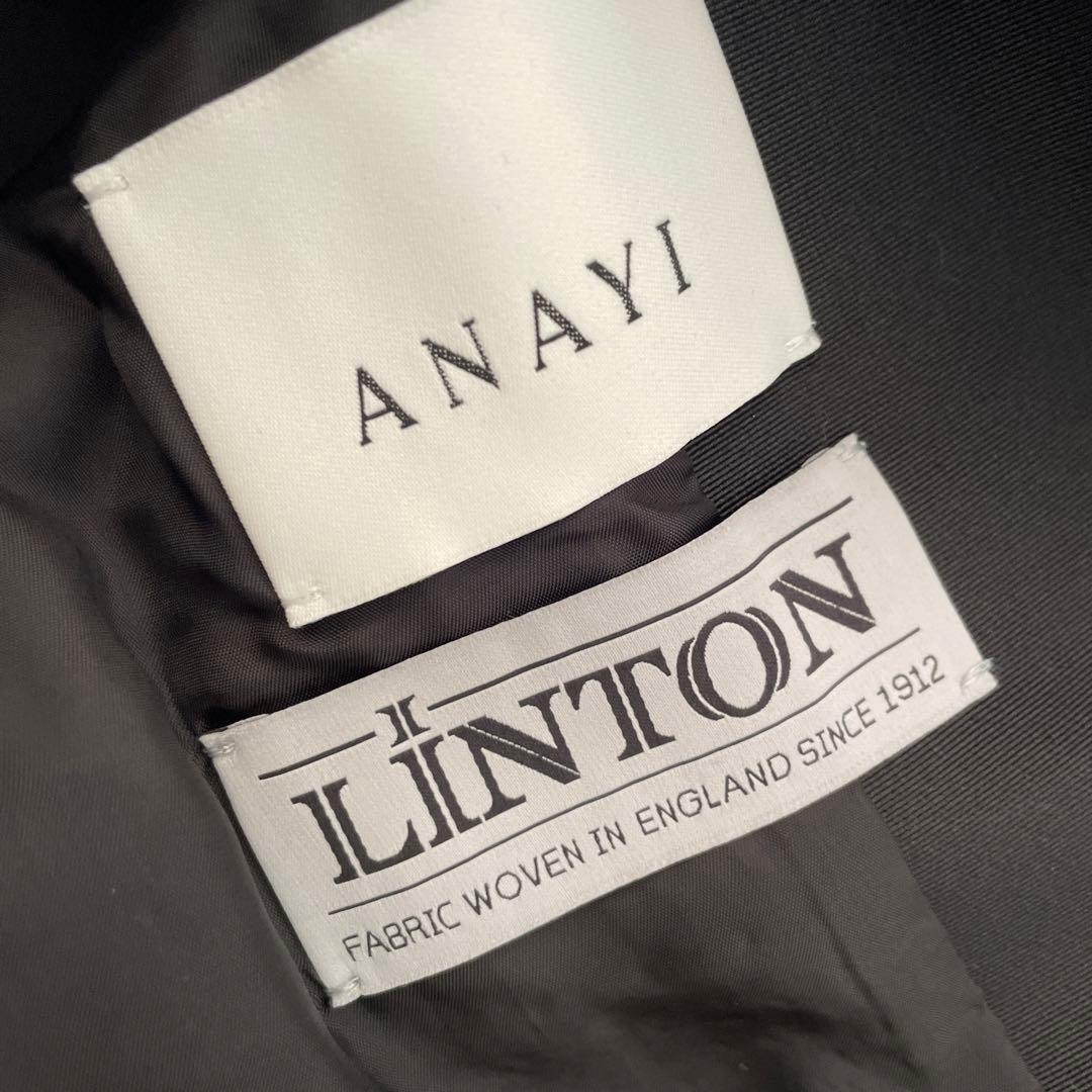 ANAYIアナイ　グレートーンツイードポケット ジャケット