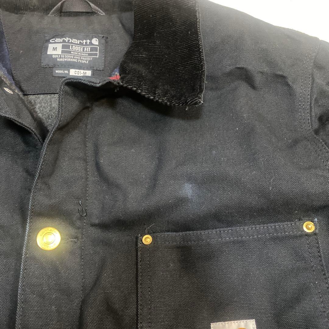 値下げ不可　カーハート　ミシガンチョアコート　ブラック　Mサイズ　ダック