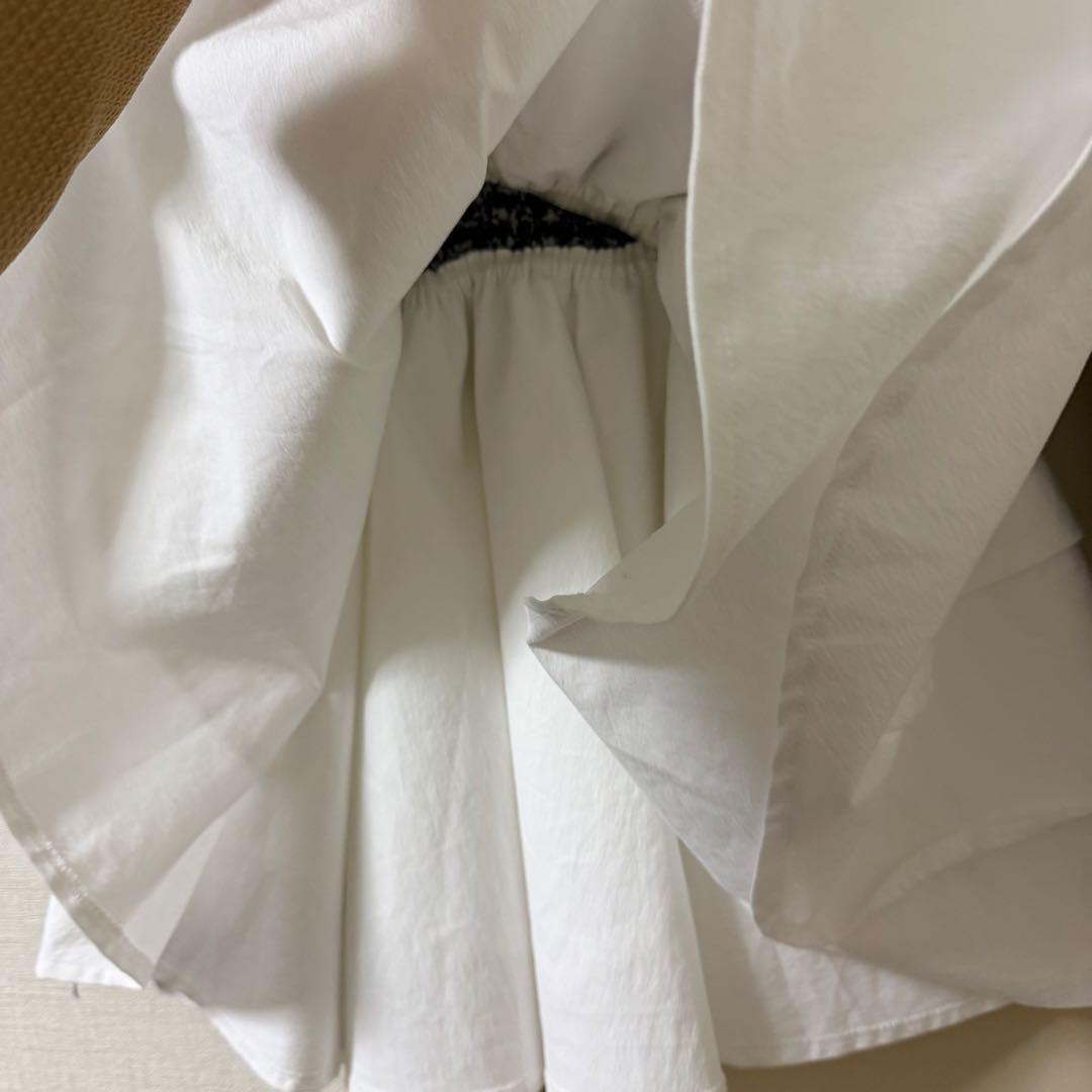 【美品】Darich ダーリッチ ボリュームフリルツイードニットワンピース