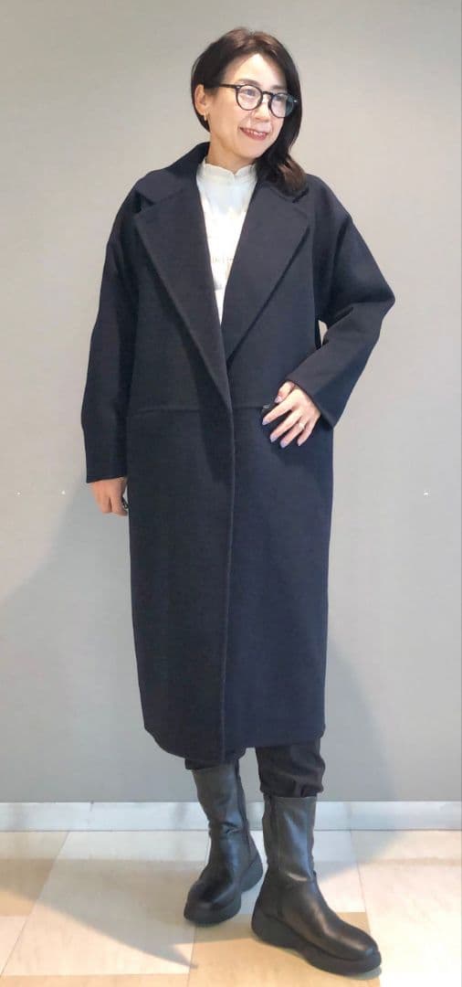 N*h様 美品✨コントワーデコトニエ☓ユニクロ ダブルフェイス カシミアロングコ