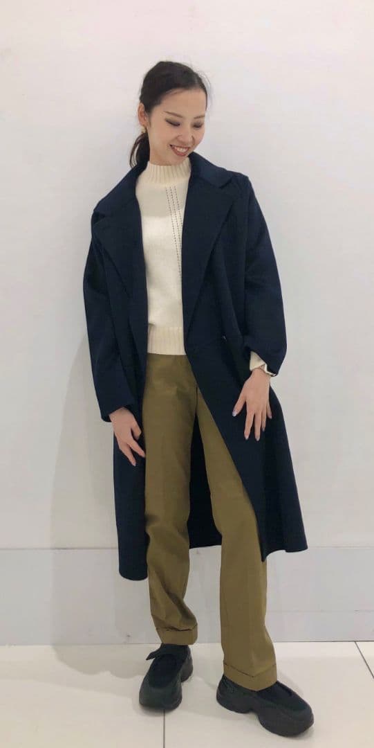 N*h様 美品✨コントワーデコトニエ☓ユニクロ ダブルフェイス カシミアロングコ