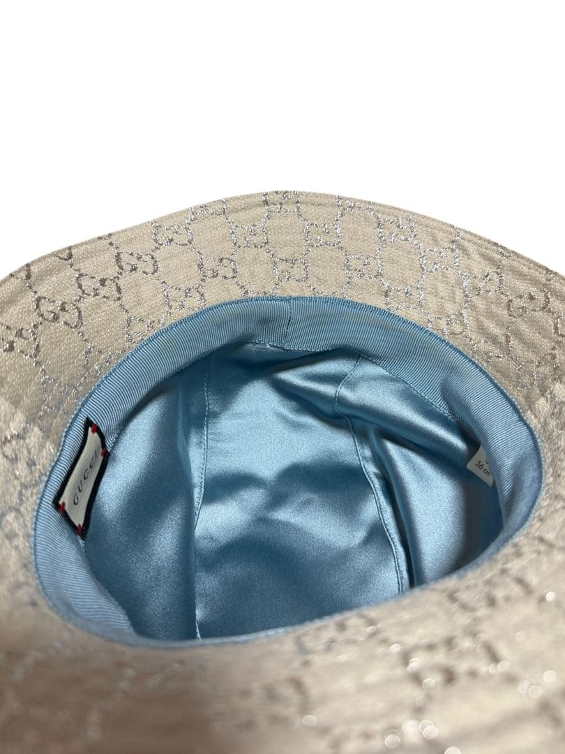 帽子 GUCCI GG Lame Bucket Hat 631951