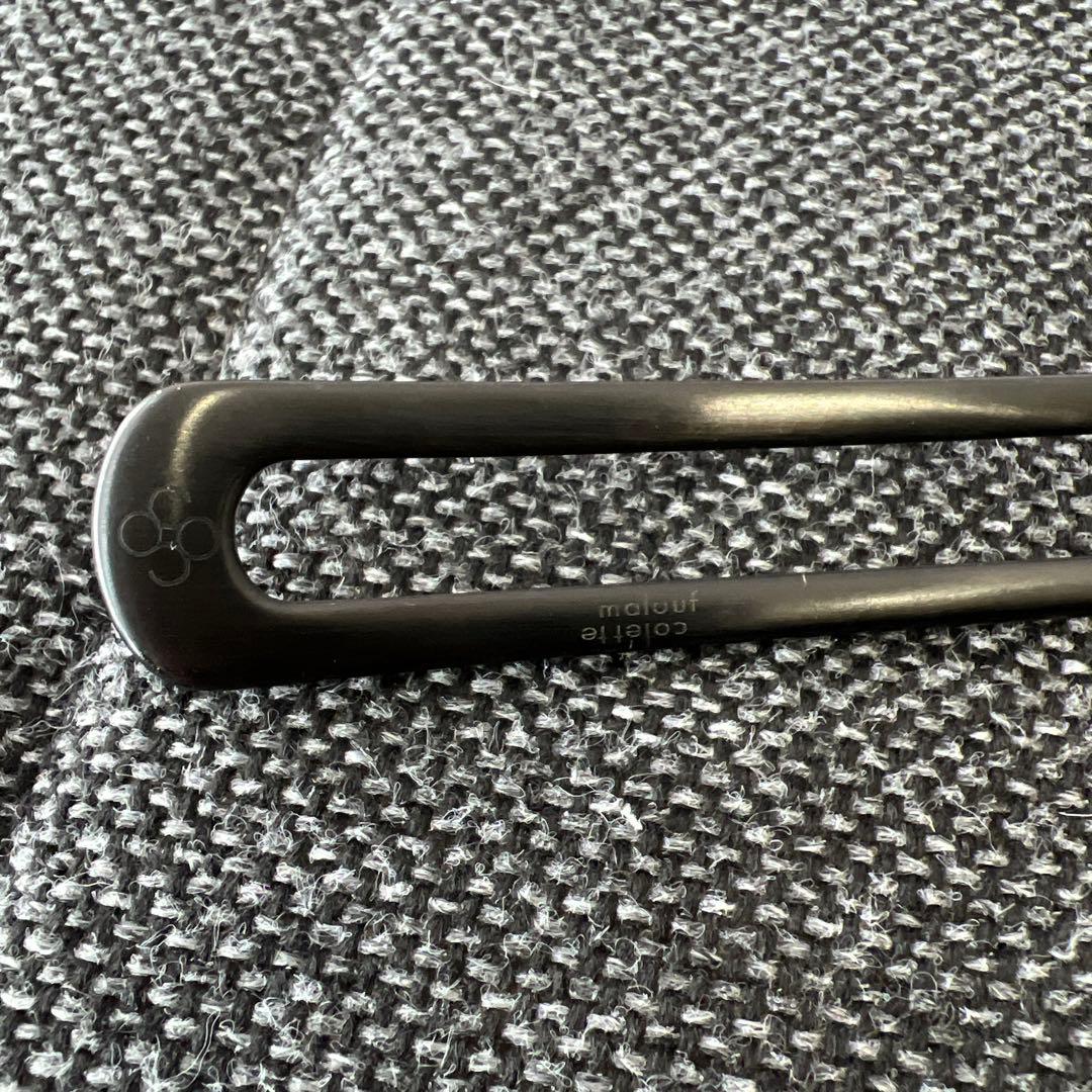 コレットマルーフ　キャストメタルUヘアピン　ブラック