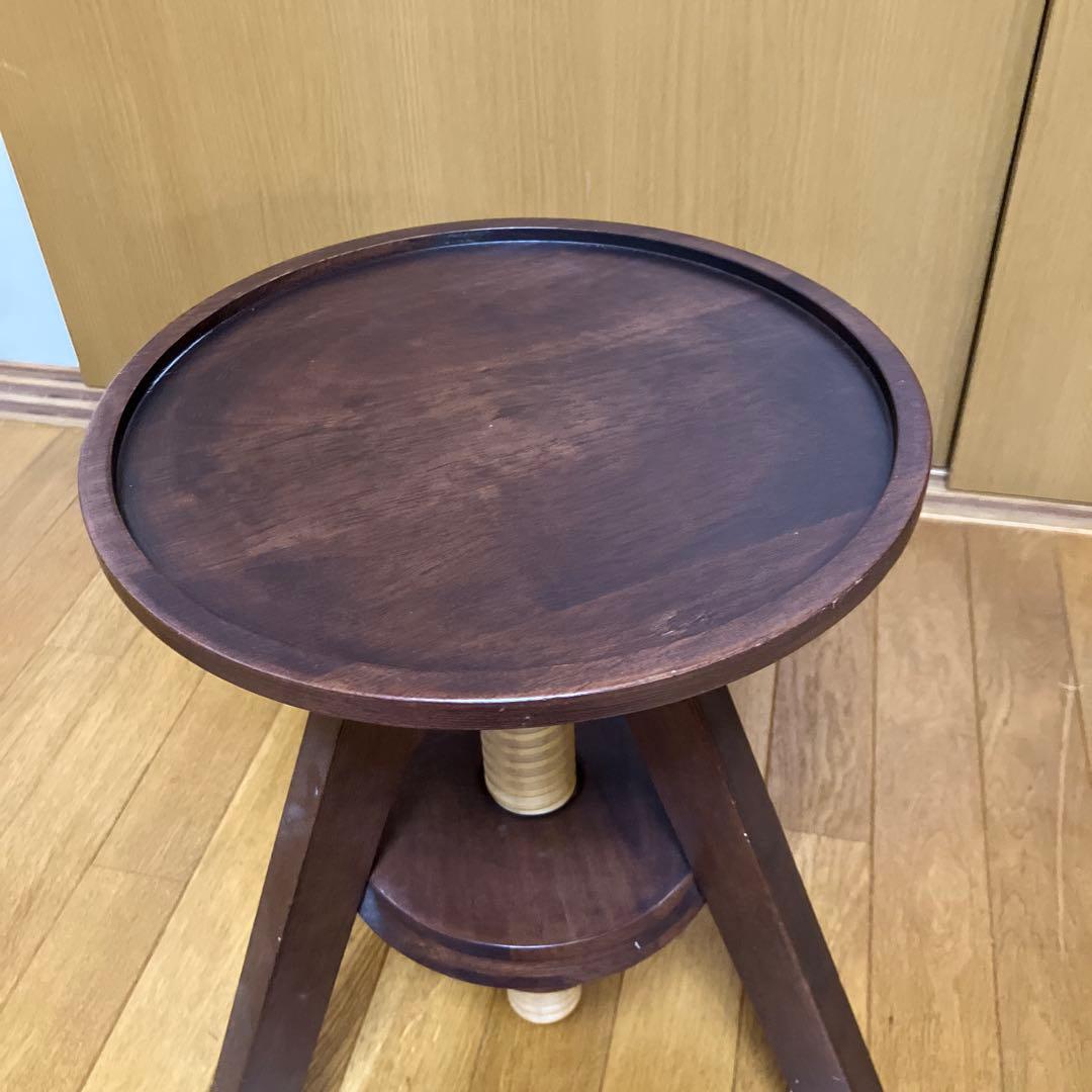 【廃盤品】広松木工 スピンスツール 回転 昇降 テーブル