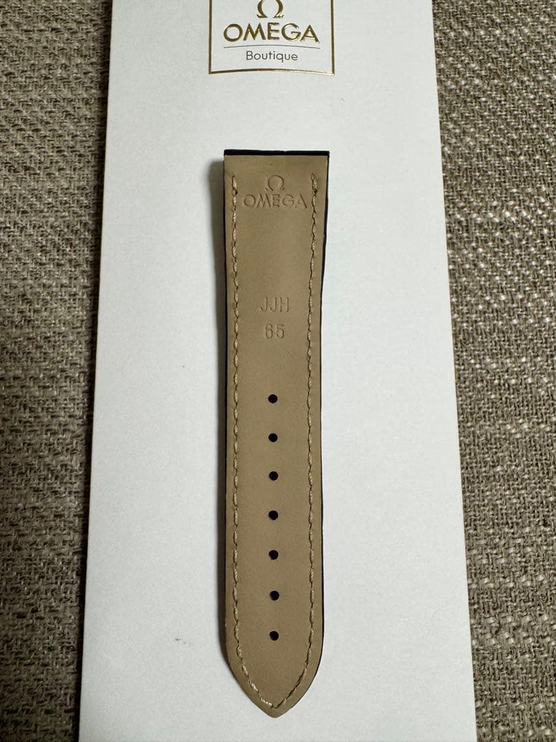 オメガ OMEGA 純正 革ベルト アリゲーター 20/18 ダークブラウン