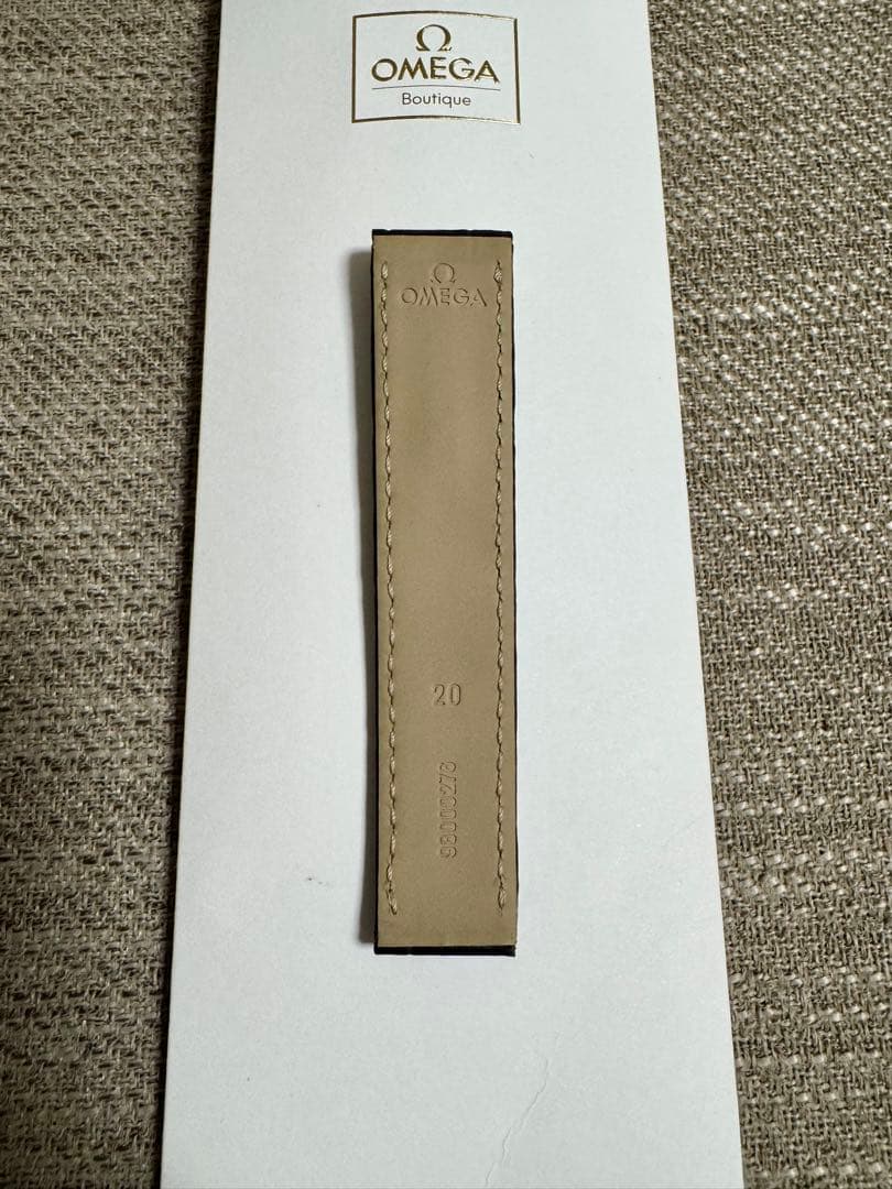 オメガ OMEGA 純正 革ベルト アリゲーター 20/18 ダークブラウン