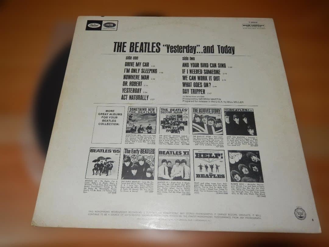 洋楽 beatles yesterday and today us mono