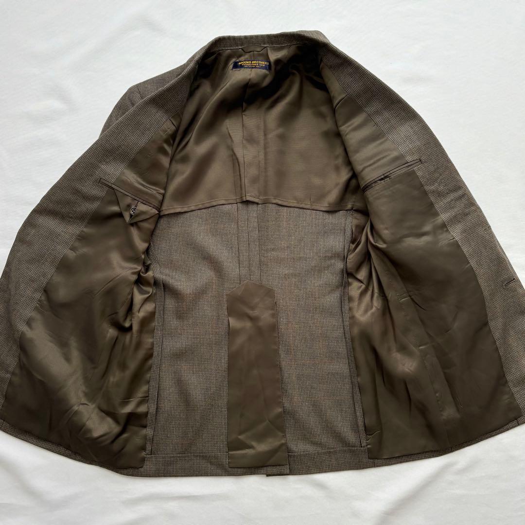 【90s】Brooks Brothers チェック ウール テーラードジャケット