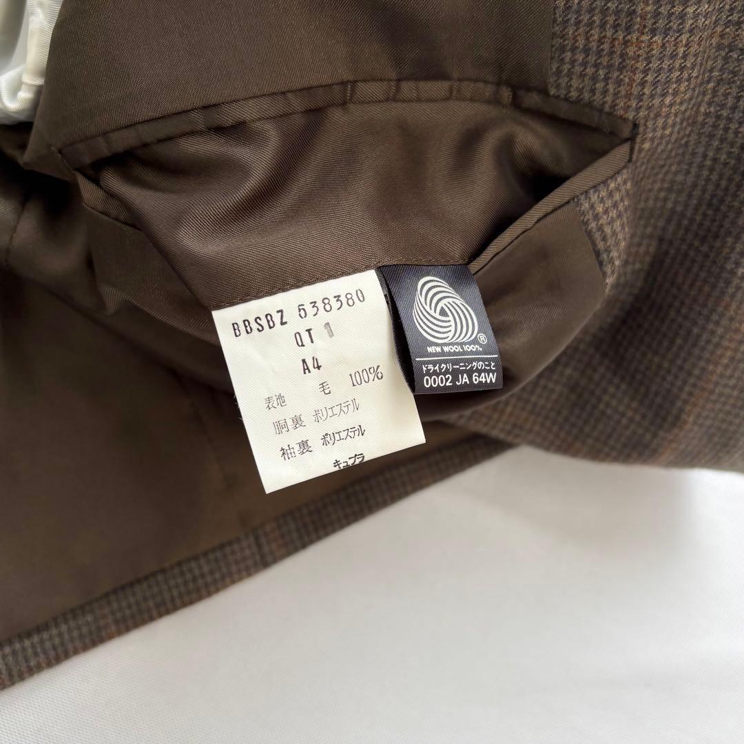 【90s】Brooks Brothers チェック ウール テーラードジャケット