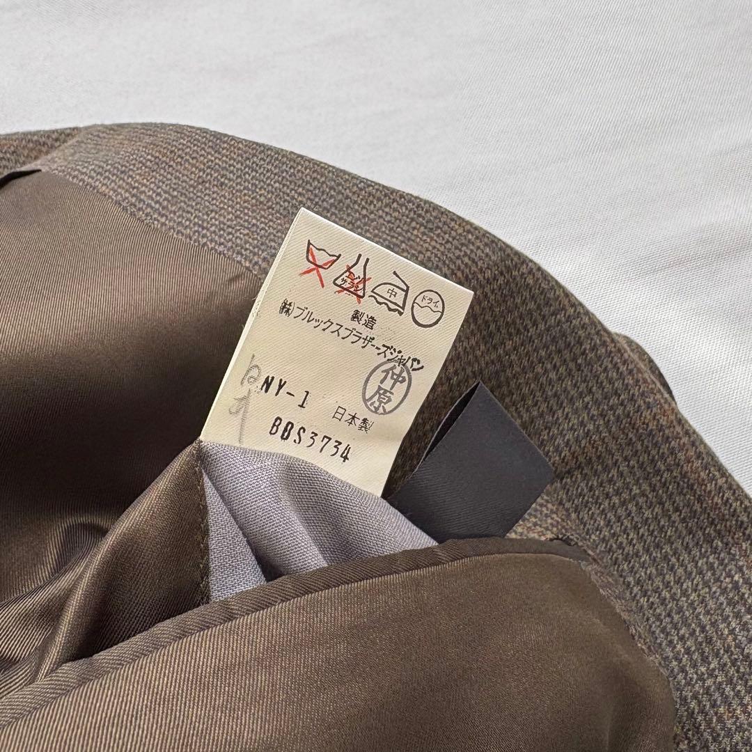 【90s】Brooks Brothers チェック ウール テーラードジャケット