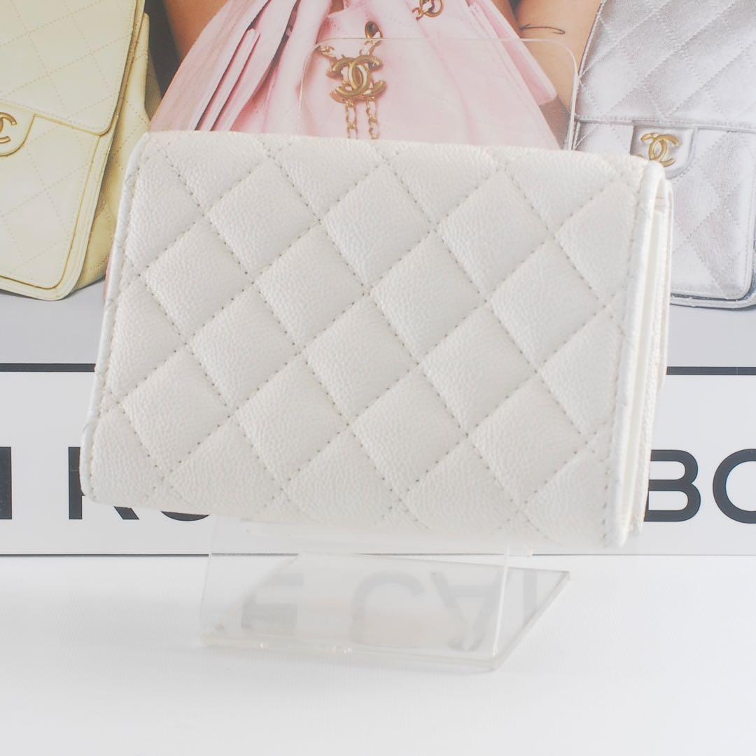 シャネル＊CHANEL＊ボーイシャネル＊キャビアスキン＊三つ折り財布＊マトラッセ