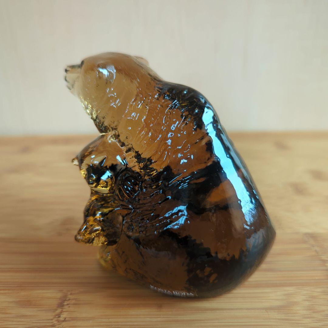 限定4500体 KOSTA BODA WWF 世界自然保護基金 　クマの親子♪