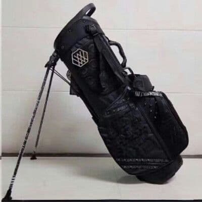男女用の明るい革防水スタンドバッグgolfトレンドファッションバッグ