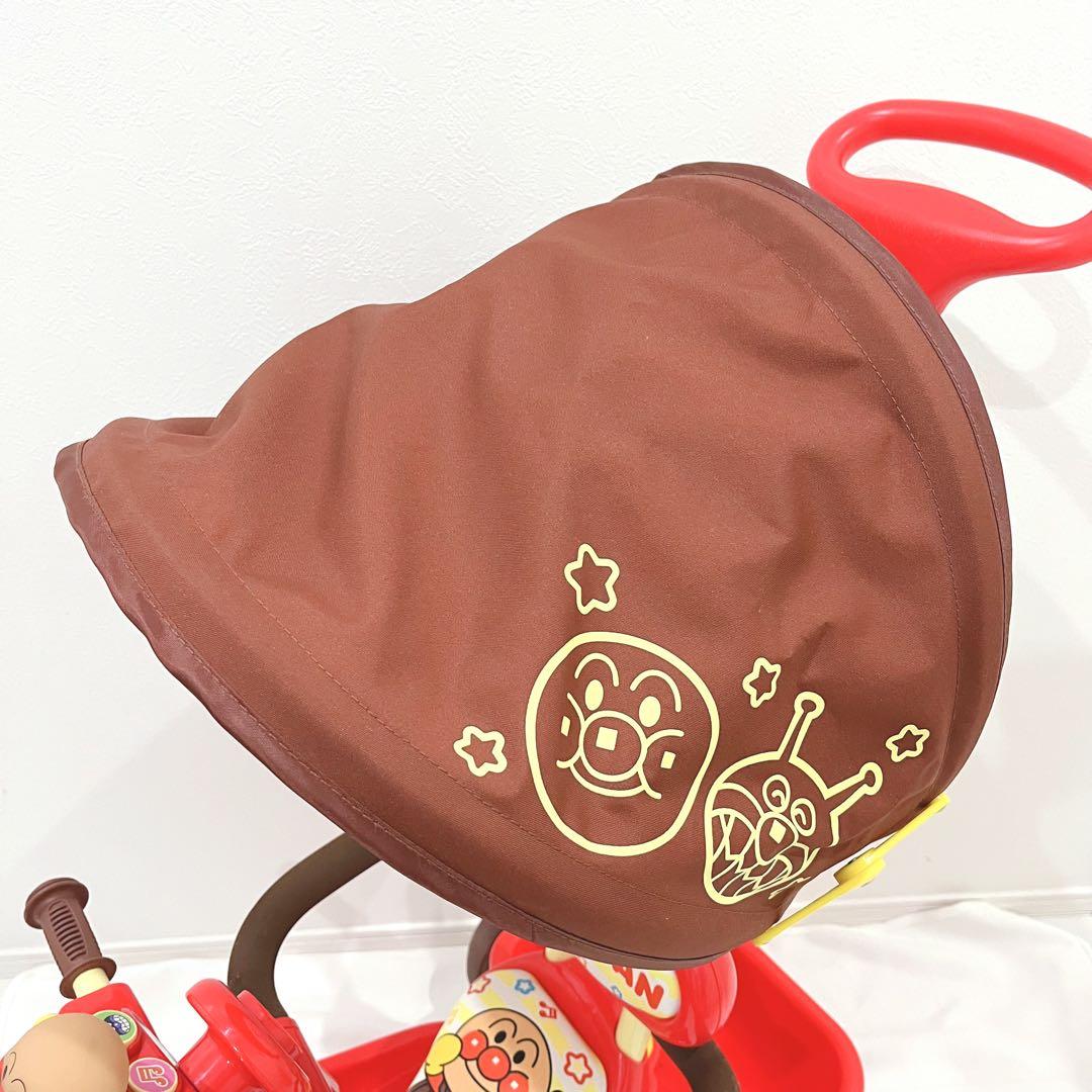 ジョイパレット 三輪車 おしゃべりアンパンマンSP ブザー付 サンシェード