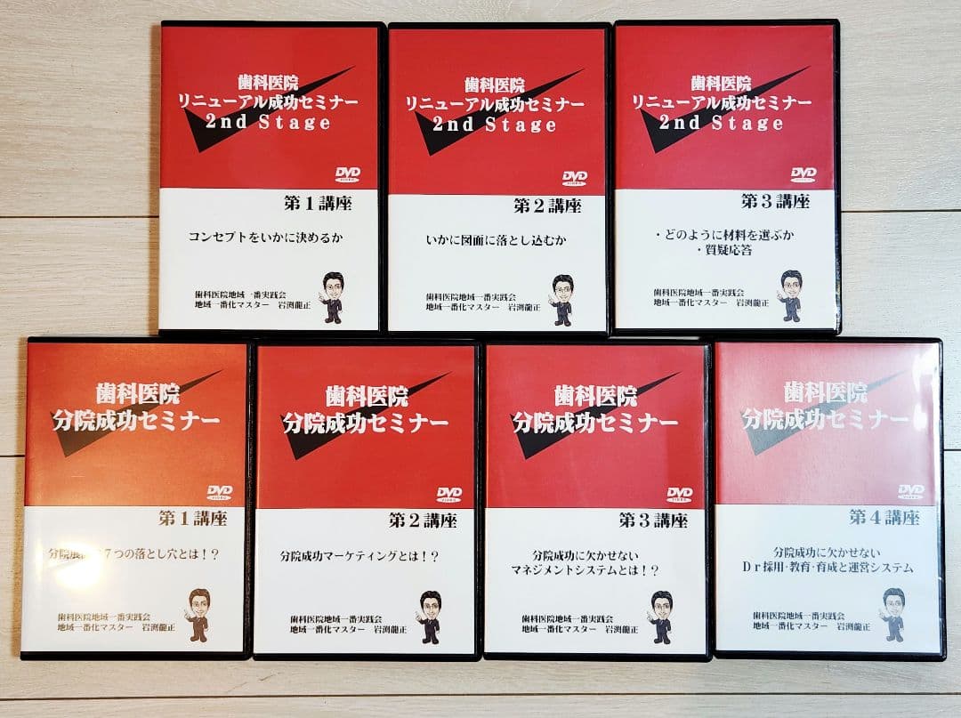歯科医院地域一番実践会 セミナー DVDセット　分院　リニューアル