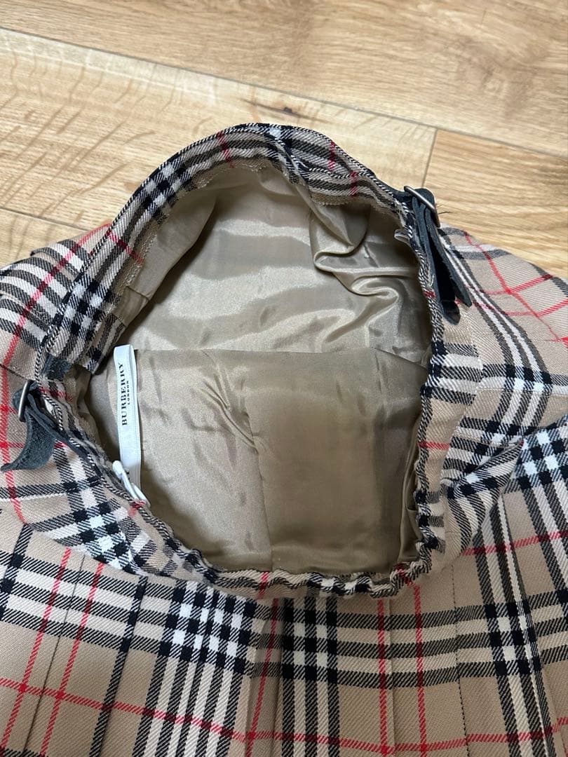 Burberry London ノバチェック 巻きスカート プリーツスカート