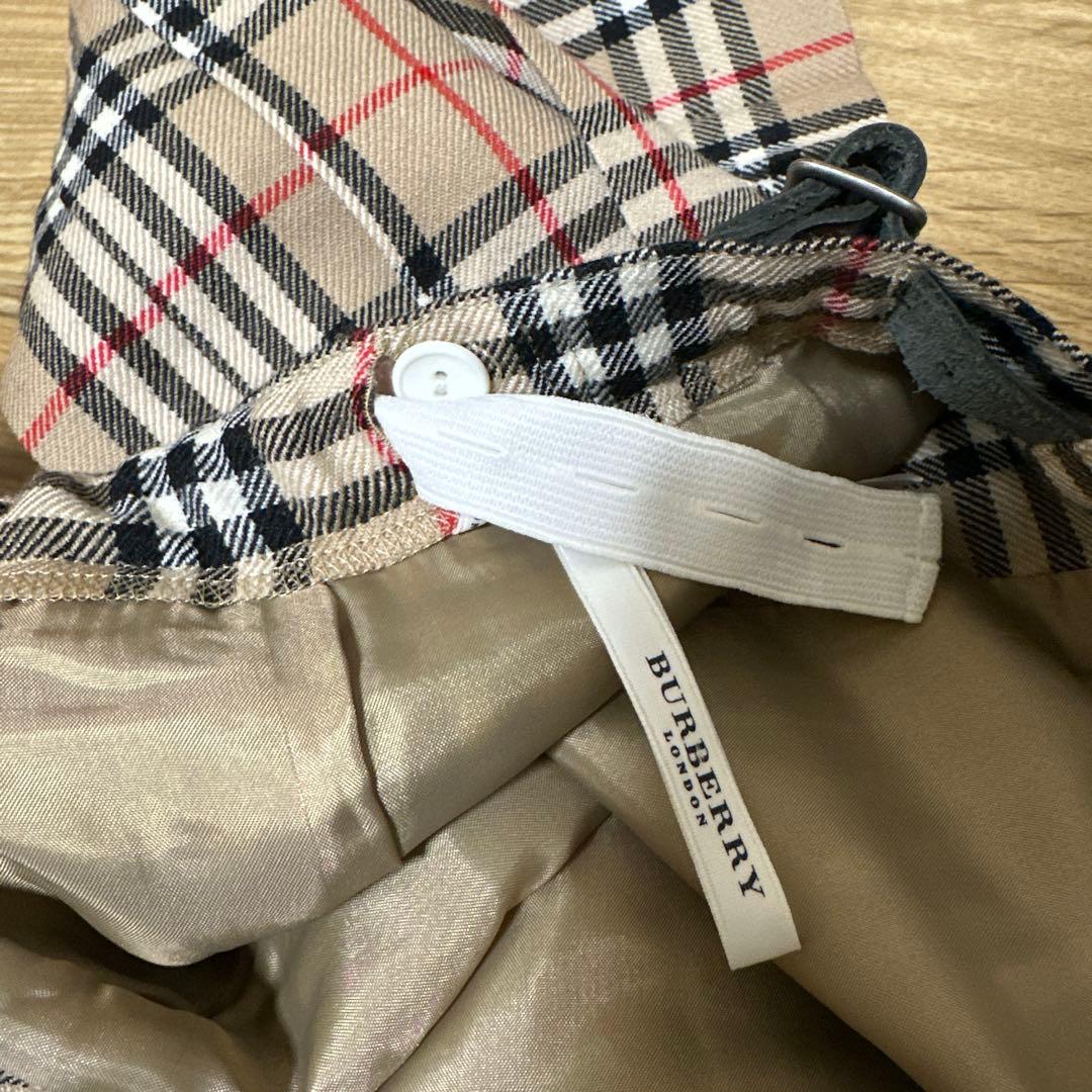 Burberry London ノバチェック 巻きスカート プリーツスカート