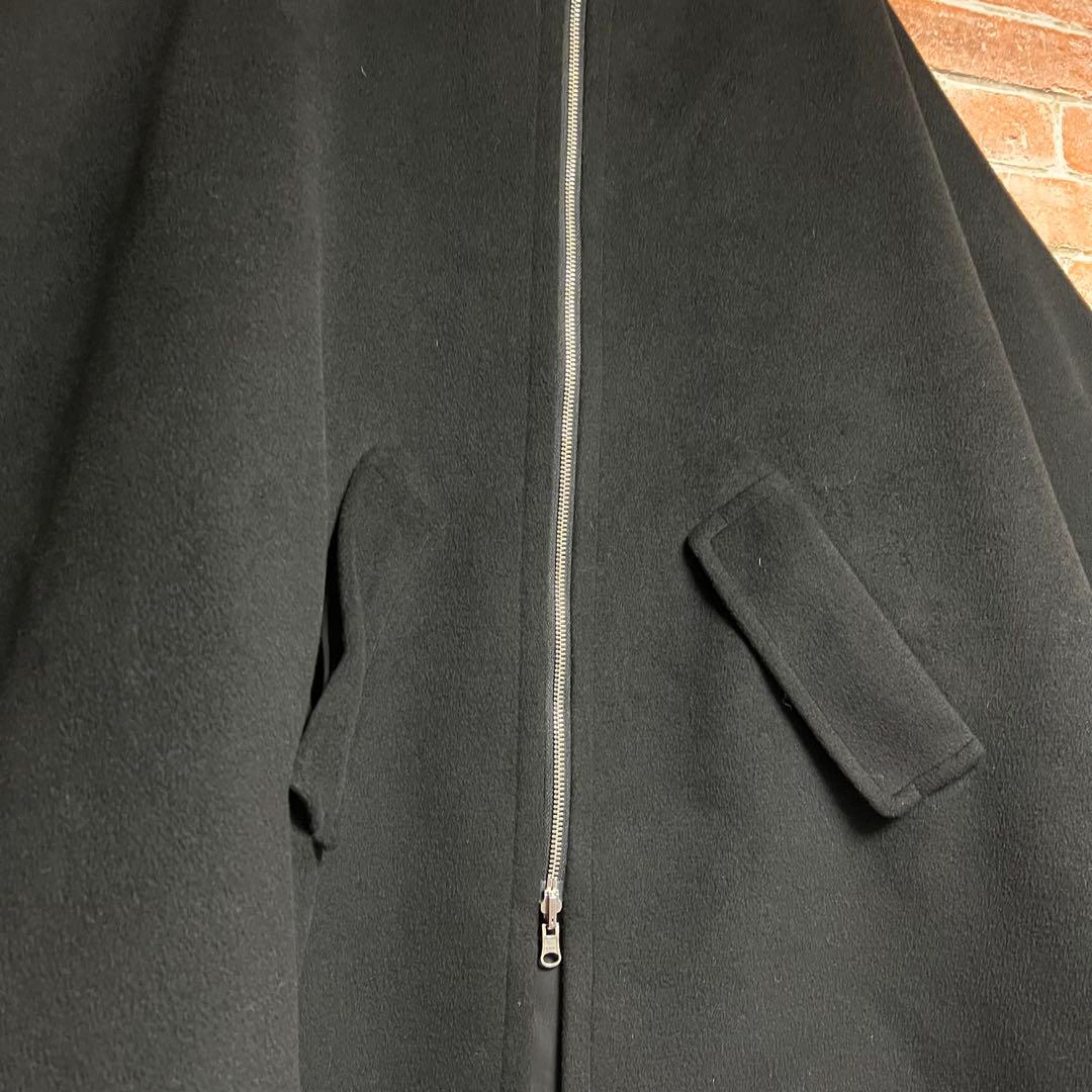 (未使用級)ヘレンチア　リバーシブルポンチョ　2way ケープコート　黒色