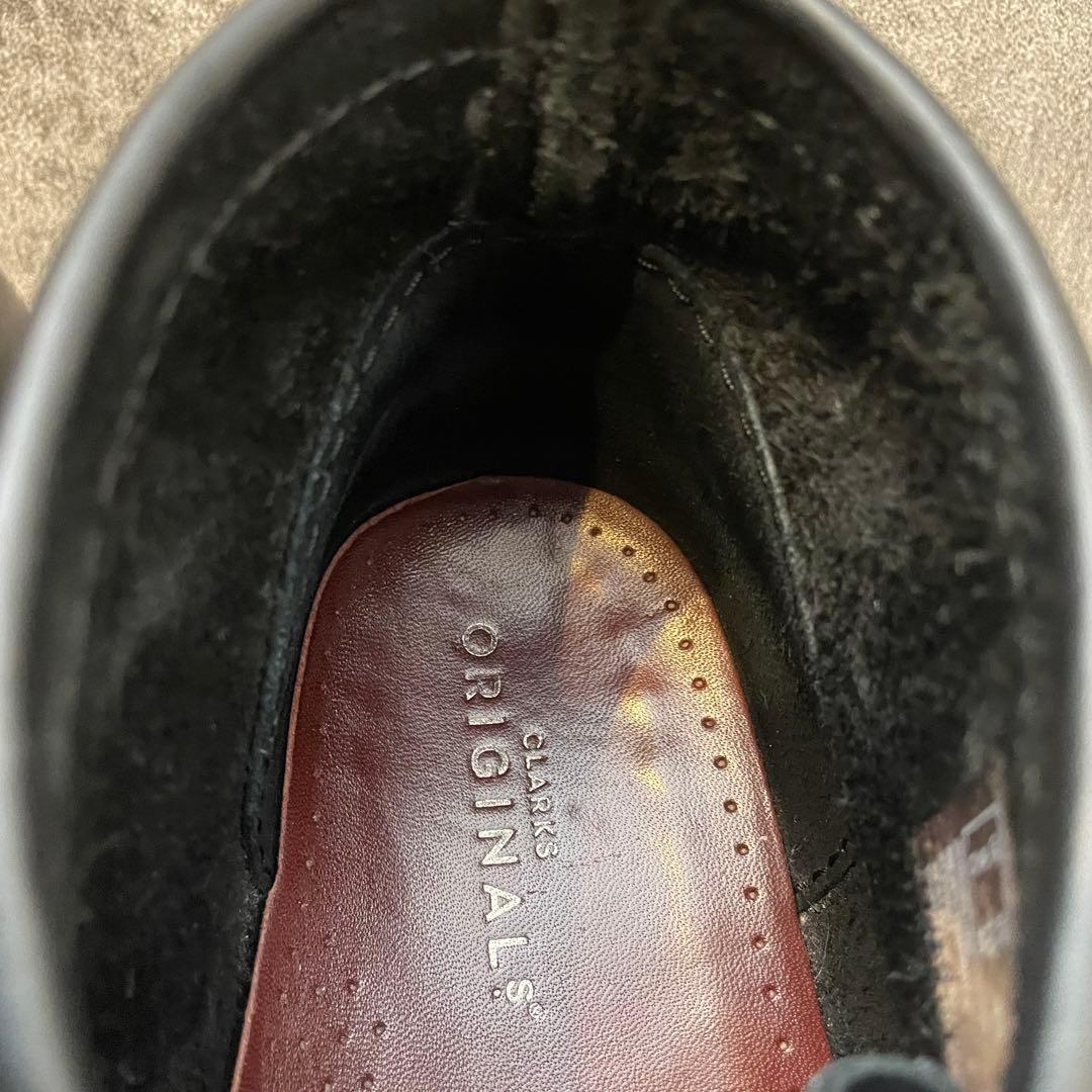 ✨大人気✨クラークス Clarks ワラビーブーツ オールレザー【27】ブラック