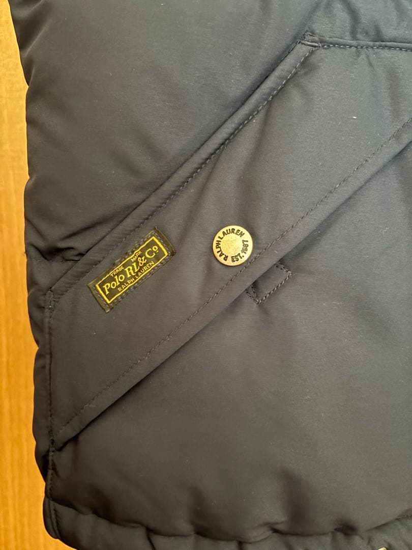 Polo Ralph Lauren フード付きダウンベスト M ネイビー